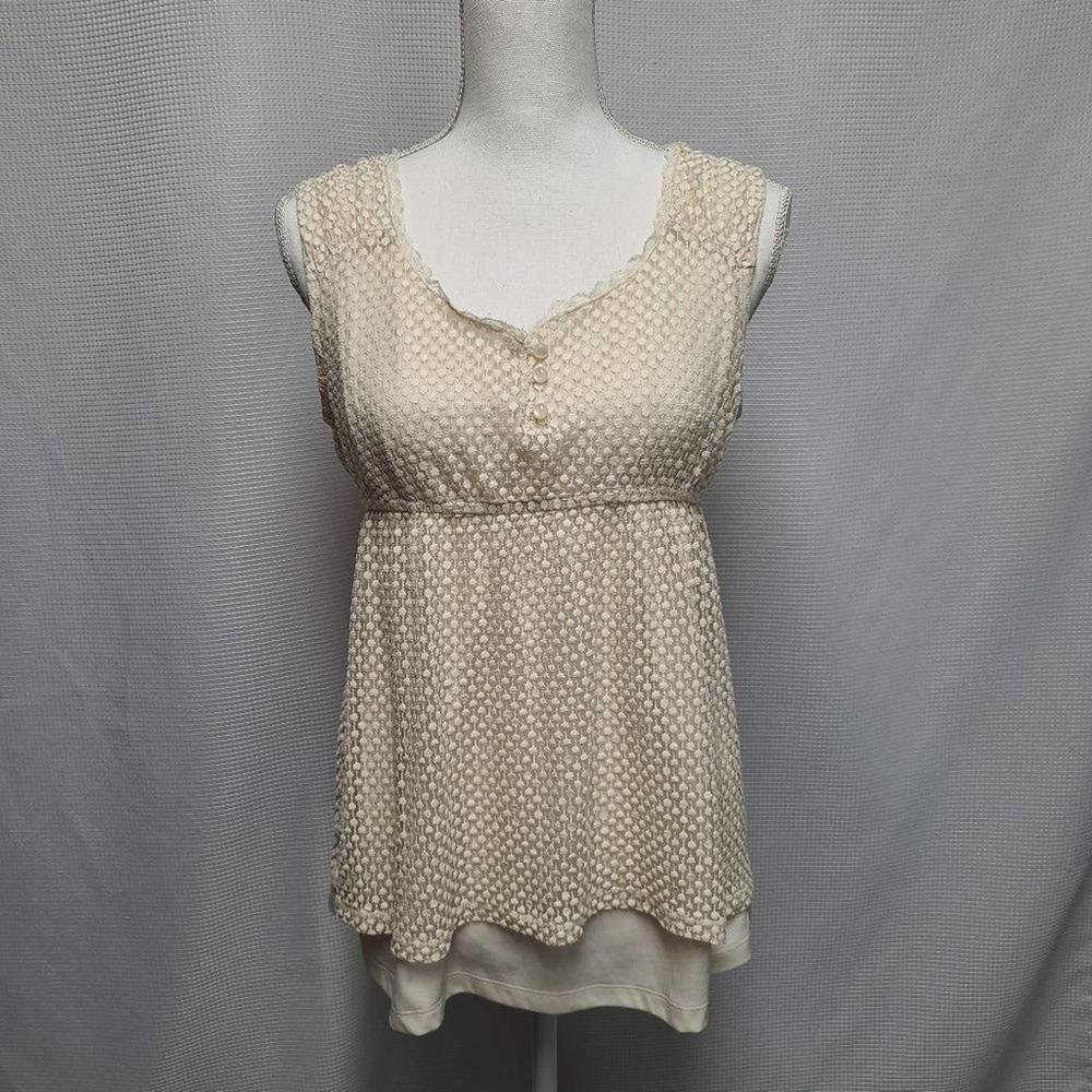 Merona Cream Tank Top XL